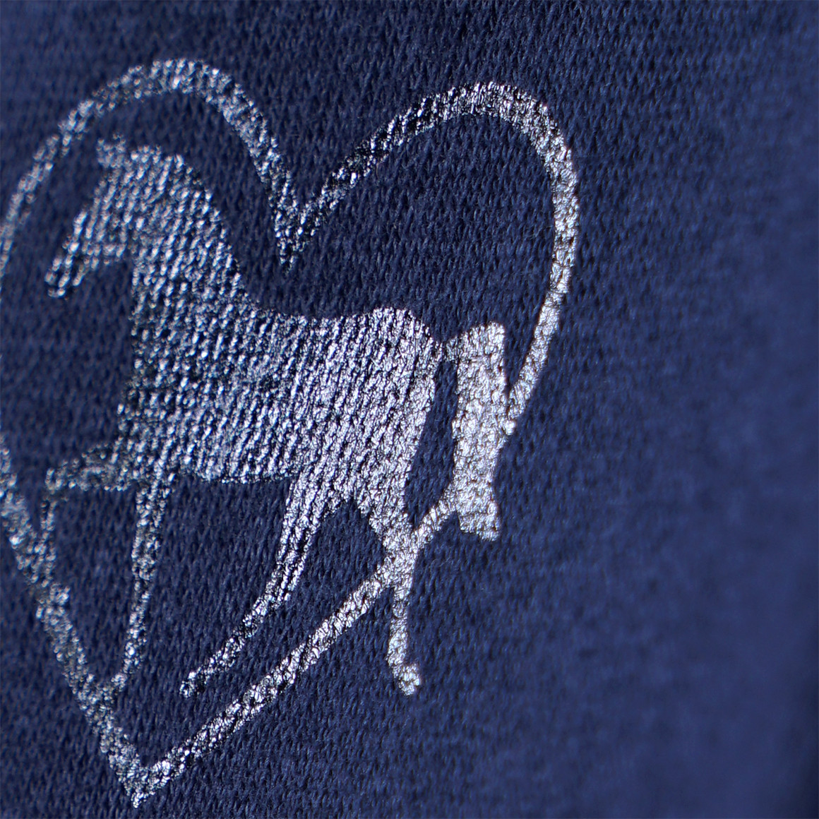 Yigga Mädchen Sweatjacke mit Pferde-Motiv dunkelblau