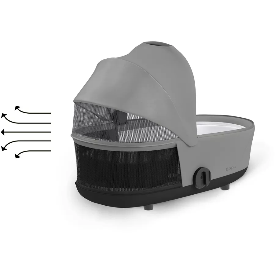 cybex PLATINUM Kinderwagenaufsatz Mios Lux Carry Cot Mirage Grey