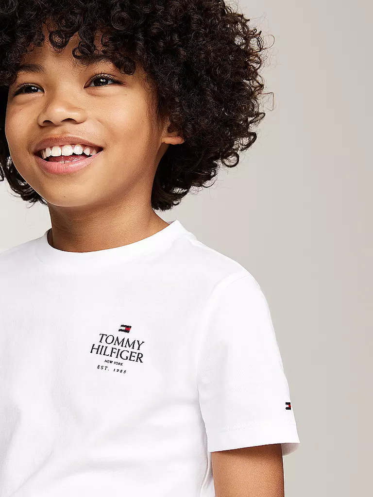 TOMMY HILFIGER Jungen T-Shirt weiss