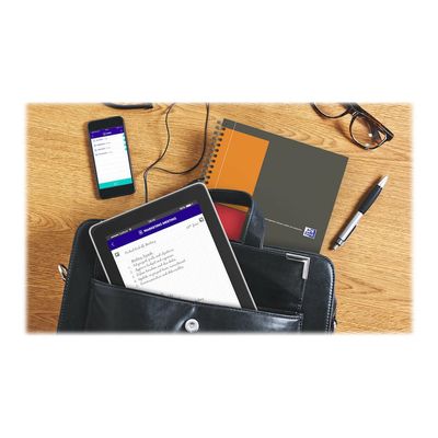 Oxford Notebook Connect - Cahier à spirale B5 - 160 pages - petits carreaux (5x5 mm)