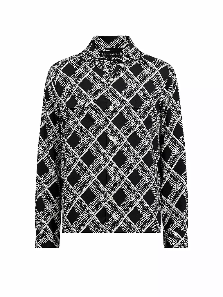 ALLSAINTS Hemd GRID schwarz
