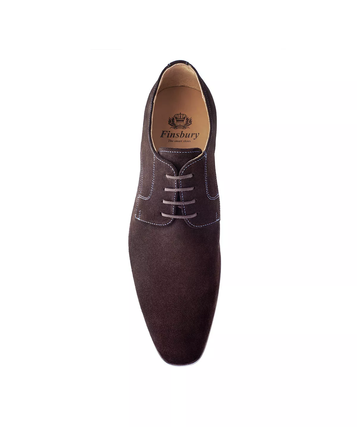 Derby MATT Veau Velours Marron Foncé