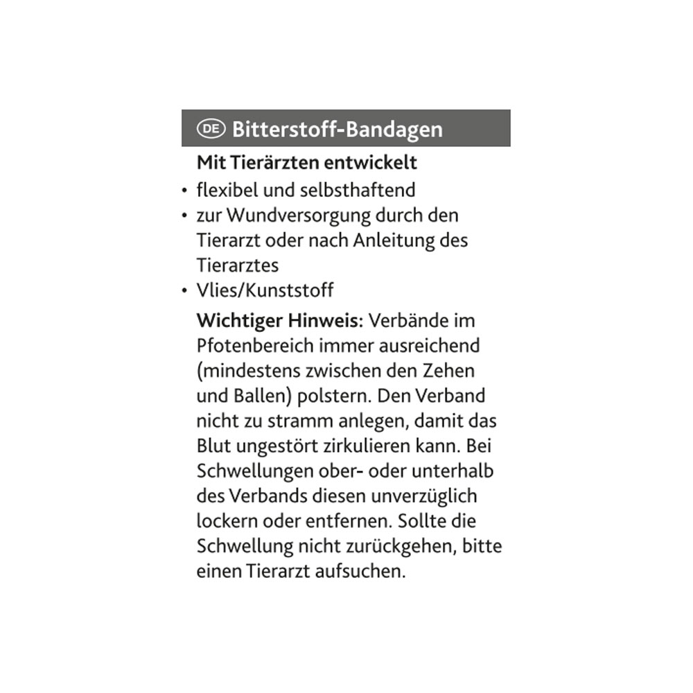 (4er Set) Bitterstoff Bandagen Knabberschutz Wundverband für Katzen und Hunde (19450) - Orange / Grün