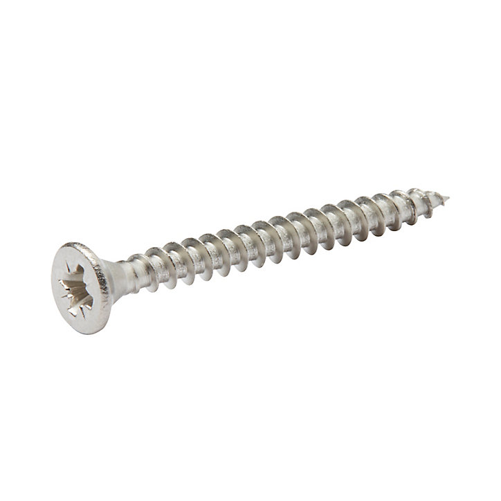 Vis à bois en acier inoxydable A2 pozidriv 4x40 mm - 20 pièces