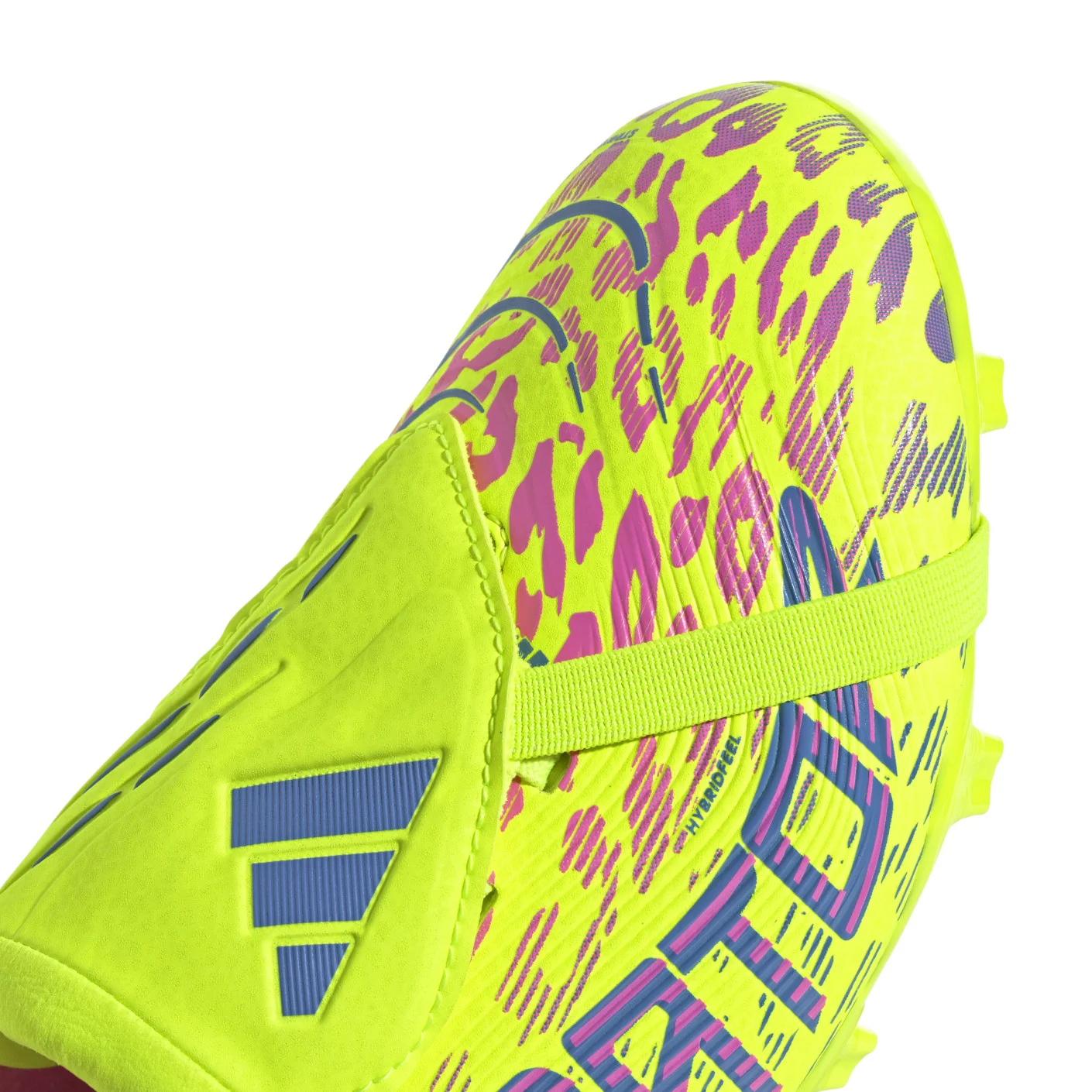 Adidas Predator League FT Gras Voetbalschoenen (FG) Kids Neongeel Blauw Roze
