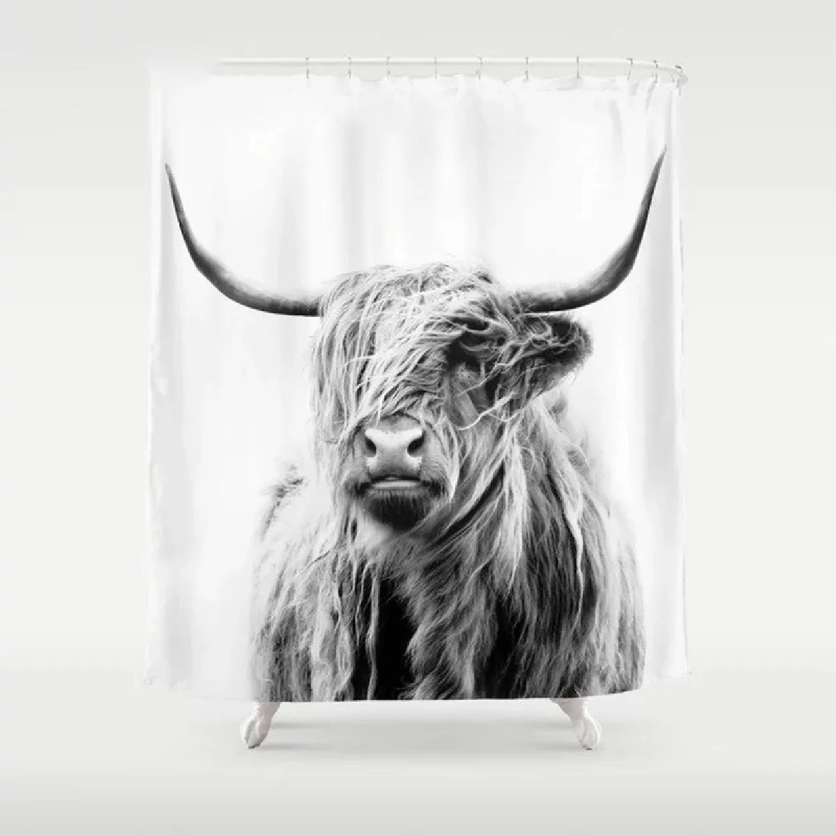 Universal Rideaux de douche 3D - Highland Cow