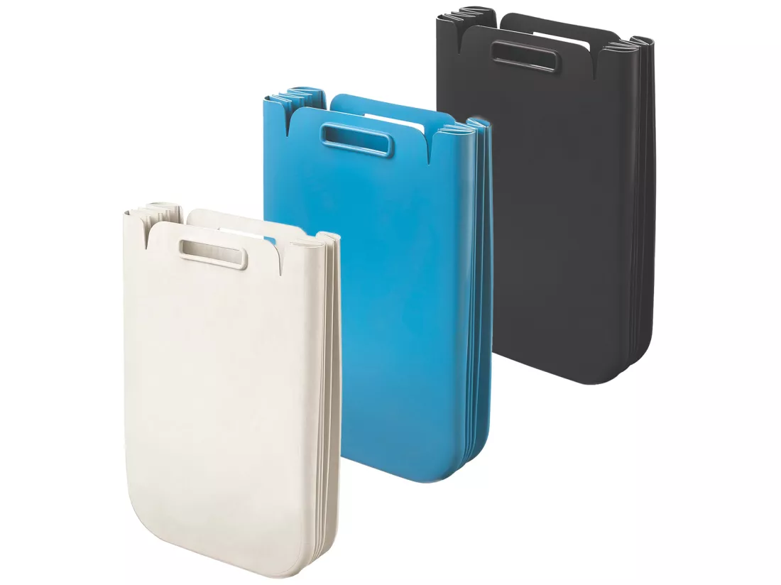 Cube de déchets multi-moussant 3x set pliable 25 litres One (total 75L), en plastique recyclé, 45x30 cms, en couleur