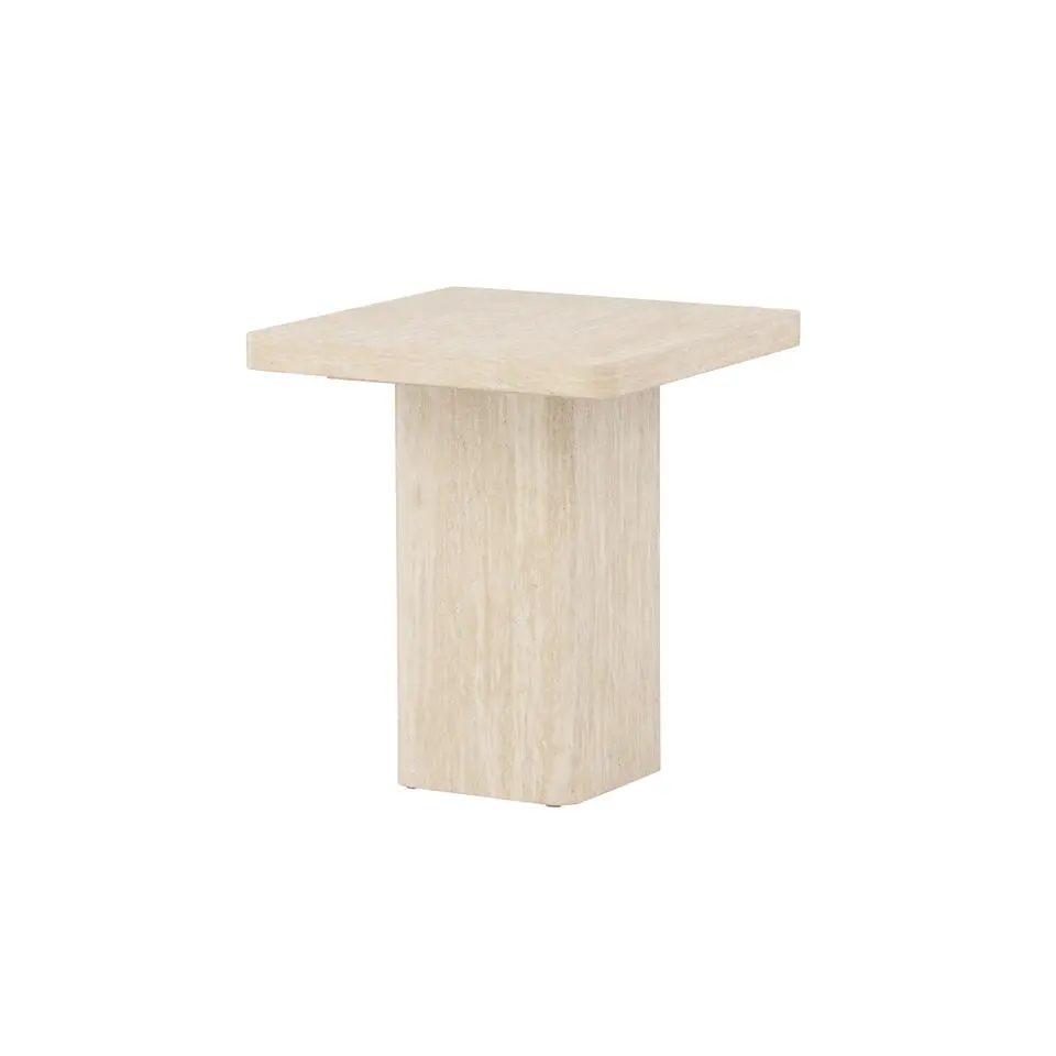 Salontafel Vierkant - Beige MDF - 50x50x56cm - Qvart