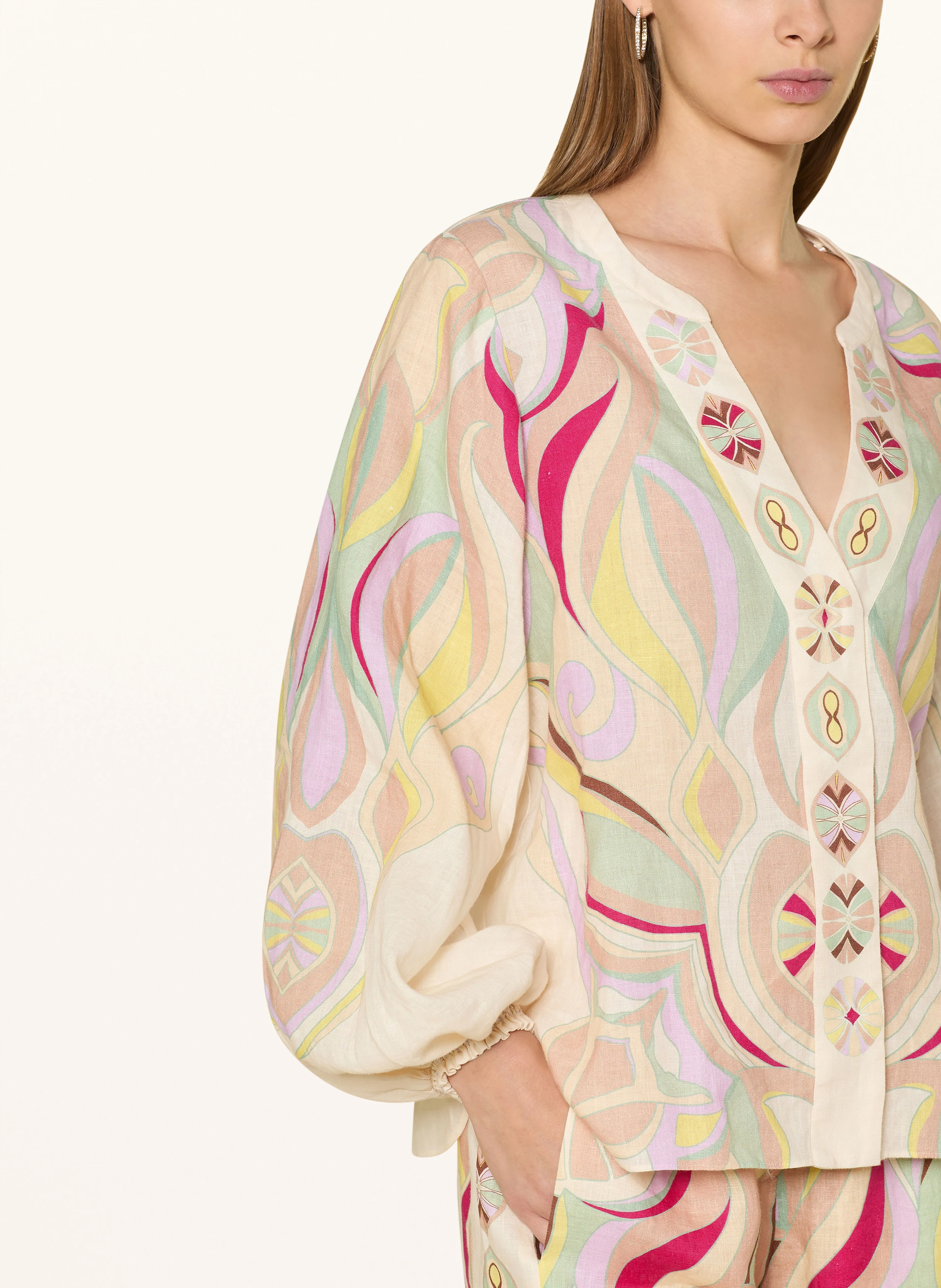 IVI collection Blusenhirt aus Leinen