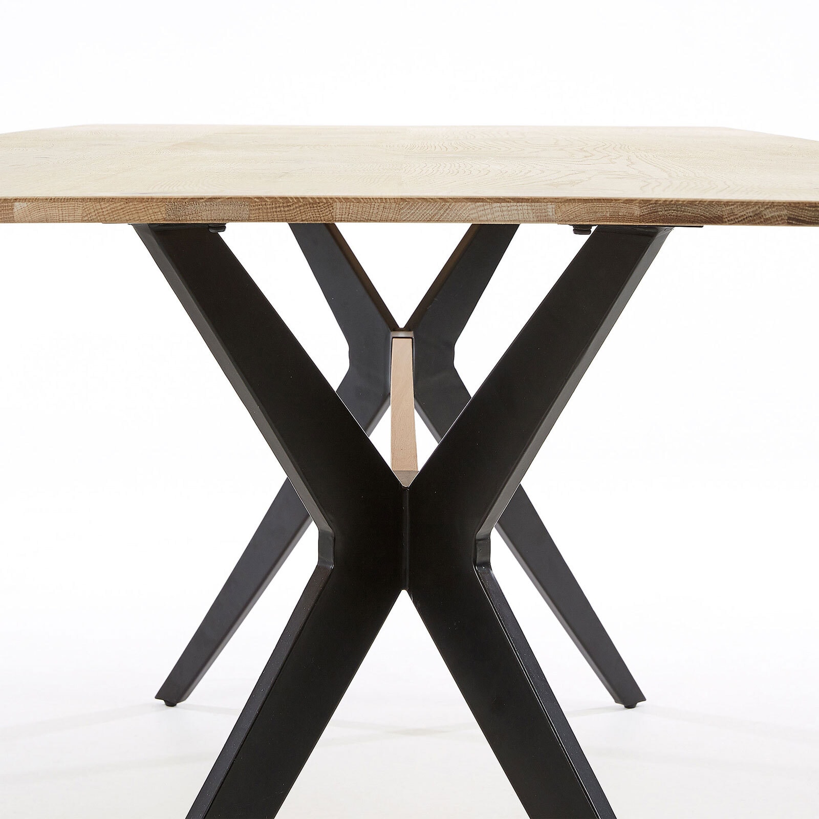 Kave Home Esstisch AMELIE 90 x 160 cm Eiche hell massiv