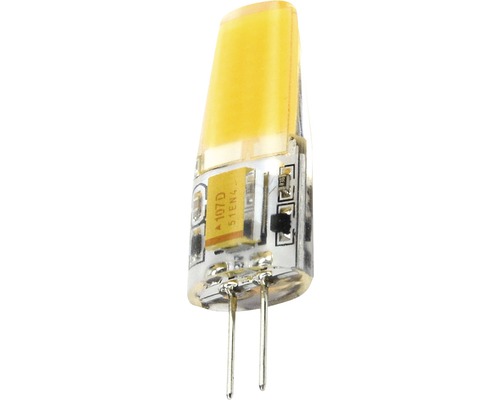 LED COB chip pin socket lamp, dimbaar, G4/2,5W, 240 lm, 3000 K warm wit, 1 verpakking, helder/zilver