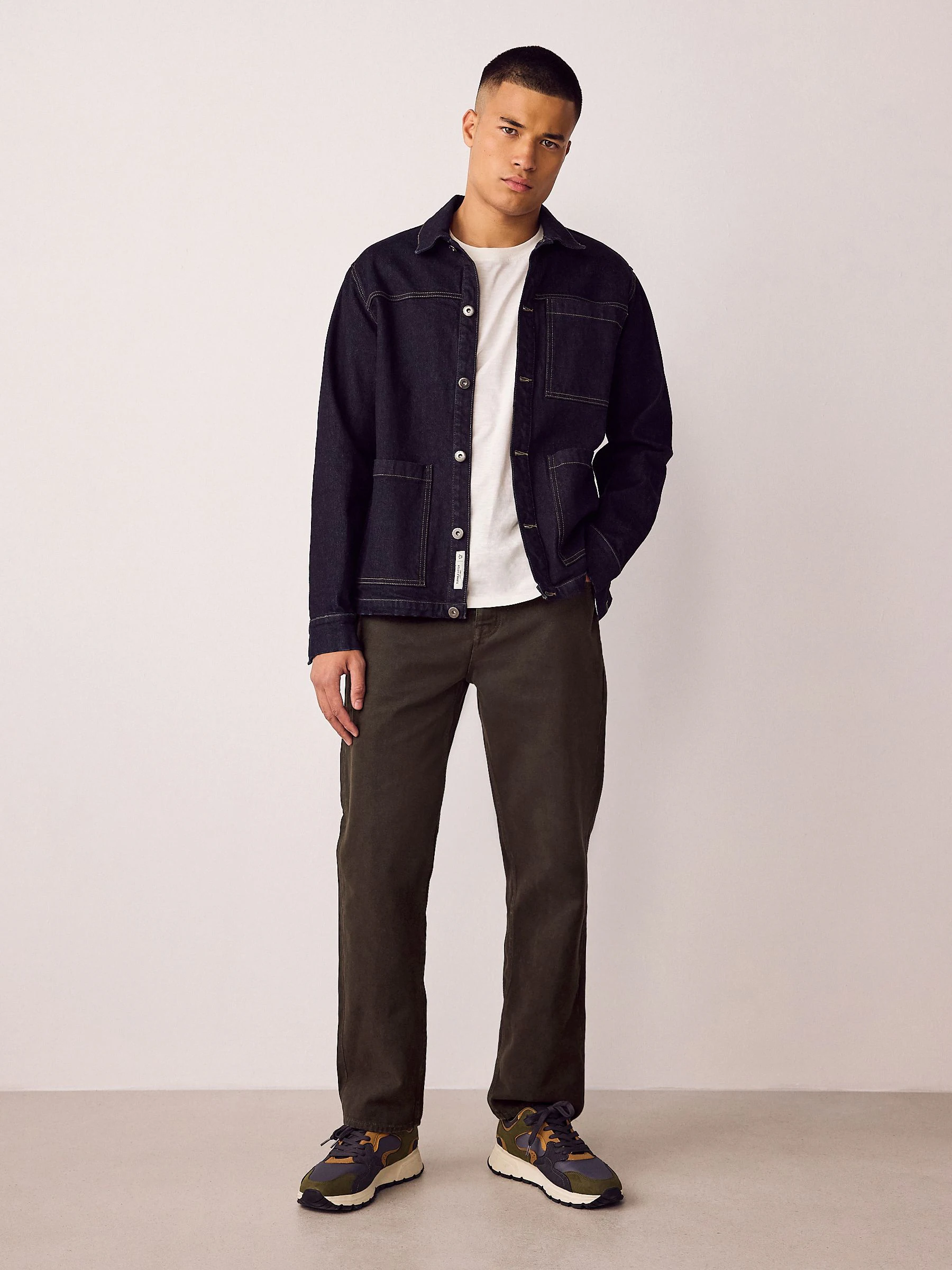 Bruin - Canvas denim jeans
