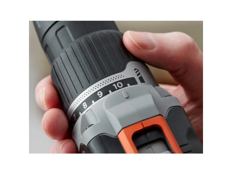 BLACK DECKER BCD003C2K - Hammerbor - ledningfri - 2-hastigheders 10 mm - 45 N·m - 2 batterier - 18 V
