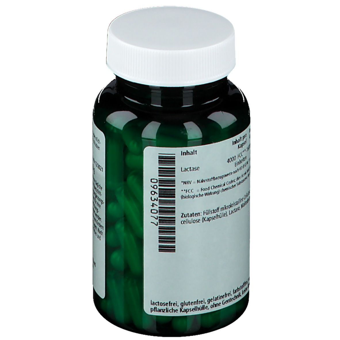 green line NUTRITHEKE Laktase 4000 FCC Enzym