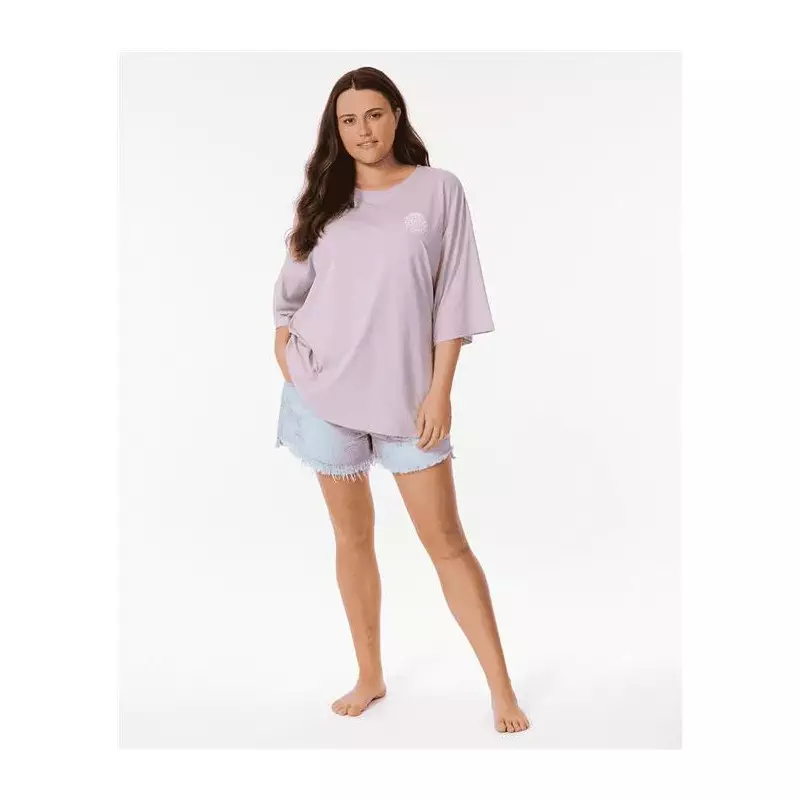 Teeshirt femme RIPCURL Icons Of Surf Heritage Tee 2 Lilac