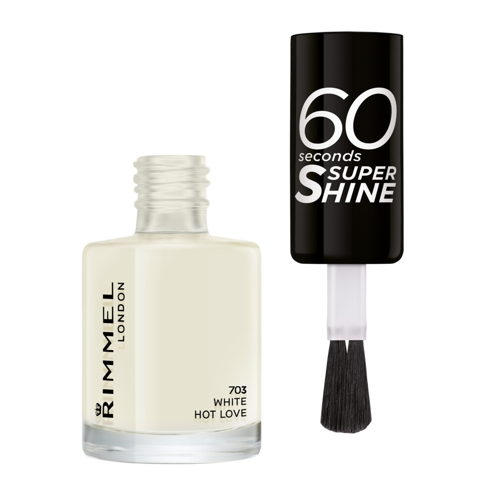 Rimmel Nagellak 60 Seconds SuperShine 703 White Hot Love8 ml