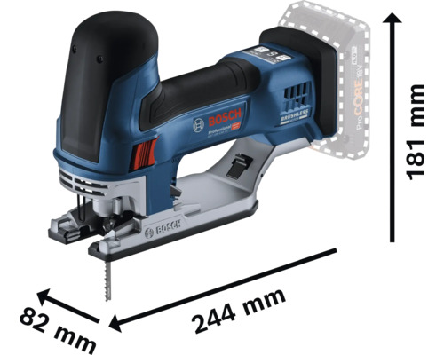 Bosch Professional GST 18V-155 SC accu-decoupeerzaag, zonder accu en lader, inclusief L-BOXX 136
