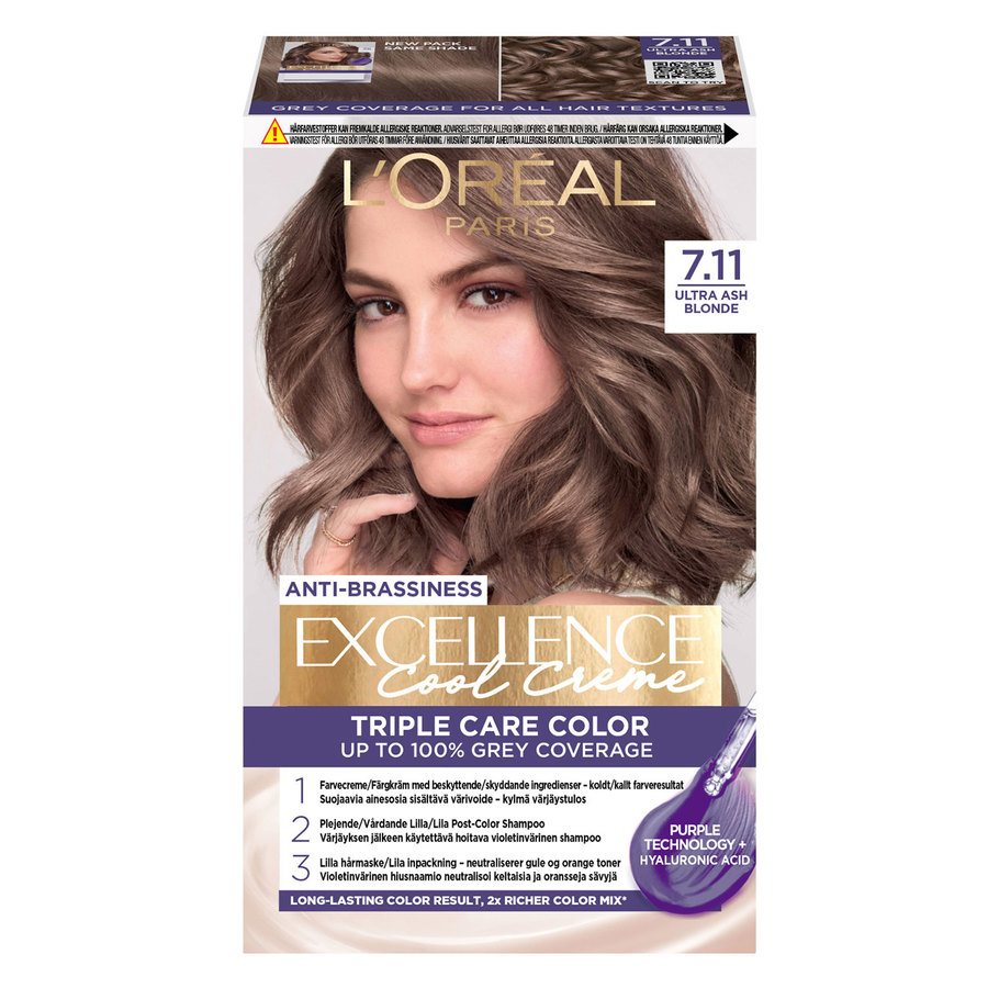 L'Oréal Paris Excellence Cool Creme 7.11 Ultra Ash Blonde