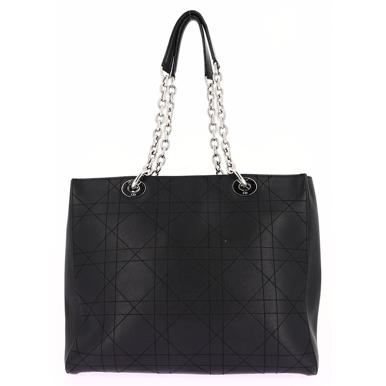 Dior Sac porté épaule UltraDior en Cuir Cannage noir - Neuf sans étiquette - L.33 cm