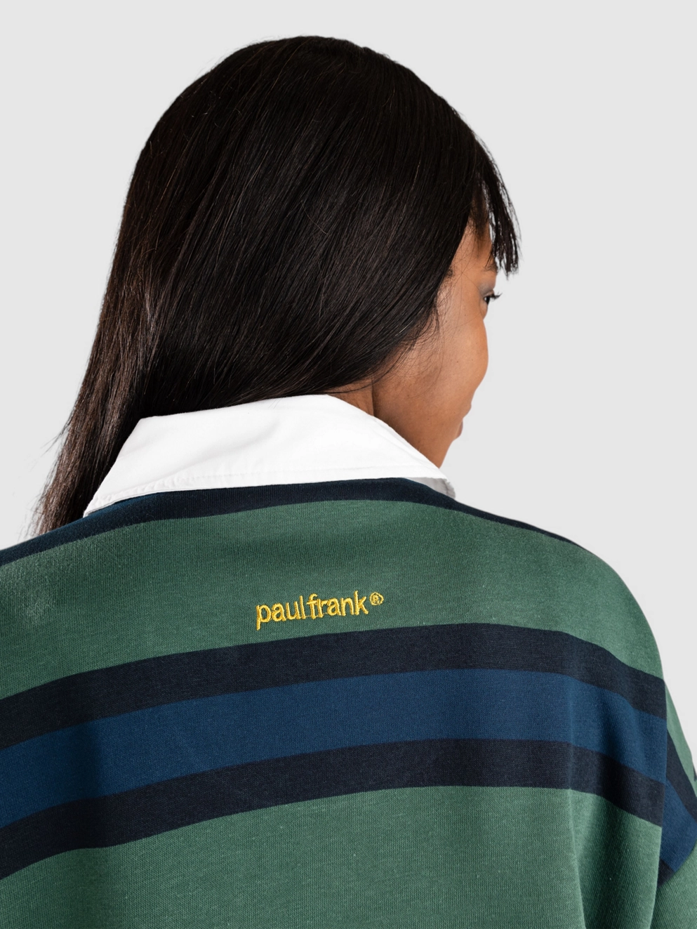 Daisy Street x Paul Frank Embroidered Varsity Rugby Sweat Long Sleeve multi