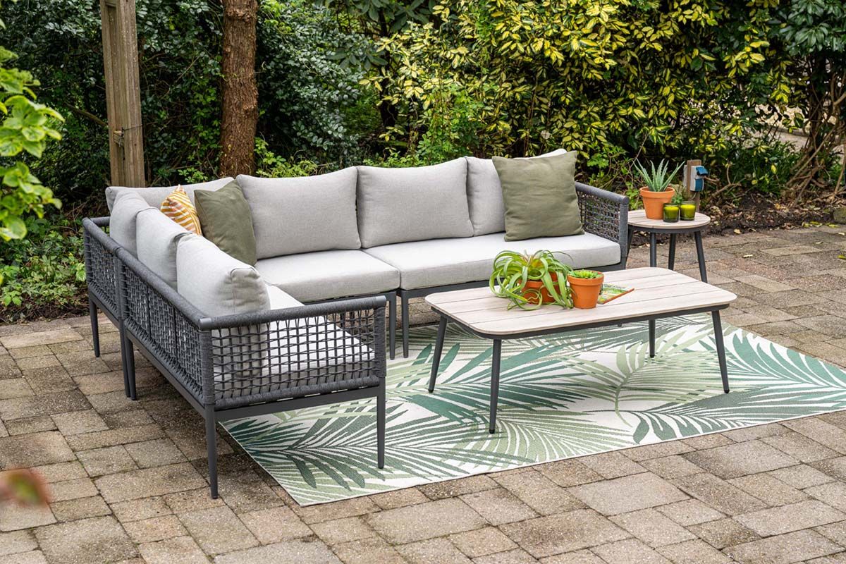 Garden Impressions Teramon 130x70cm lounge tafel - black