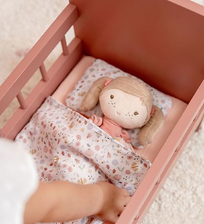 Little Dutch Dukkeseng m. Senget?j - Wooden Doll Bed