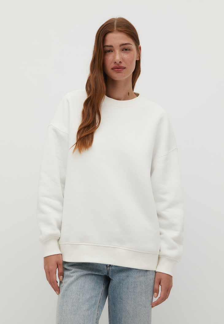 Moletom oversized com efeito desbotado