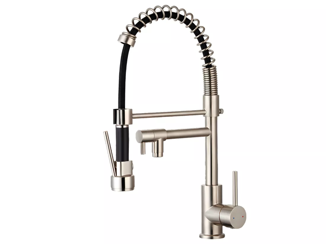 Big Pro mitigeur évier à douchette mobile façon inox - Essebagno