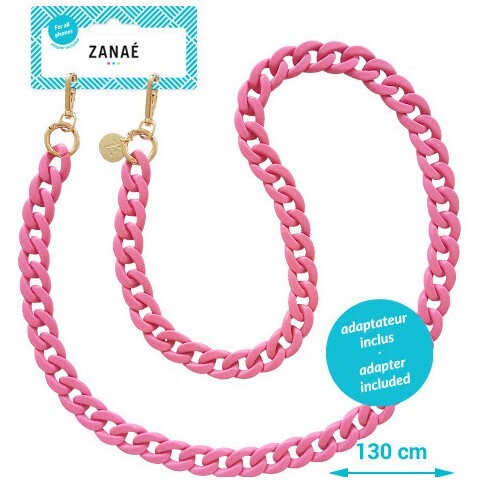 ZANAÉ Smartphonekette Peony, 130 cm, Mate pink