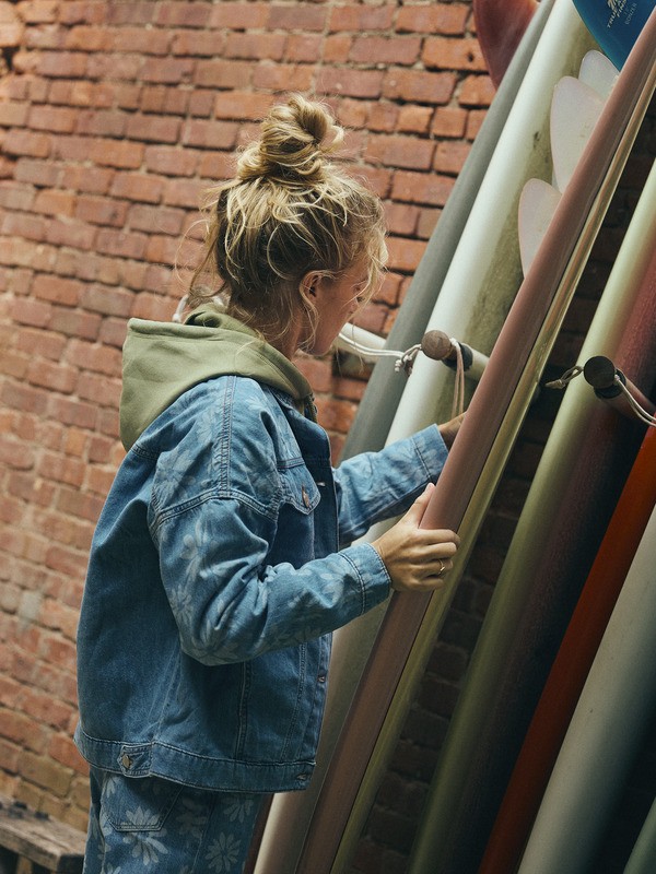 Salty Horizon Veste en denim Bleu Femme