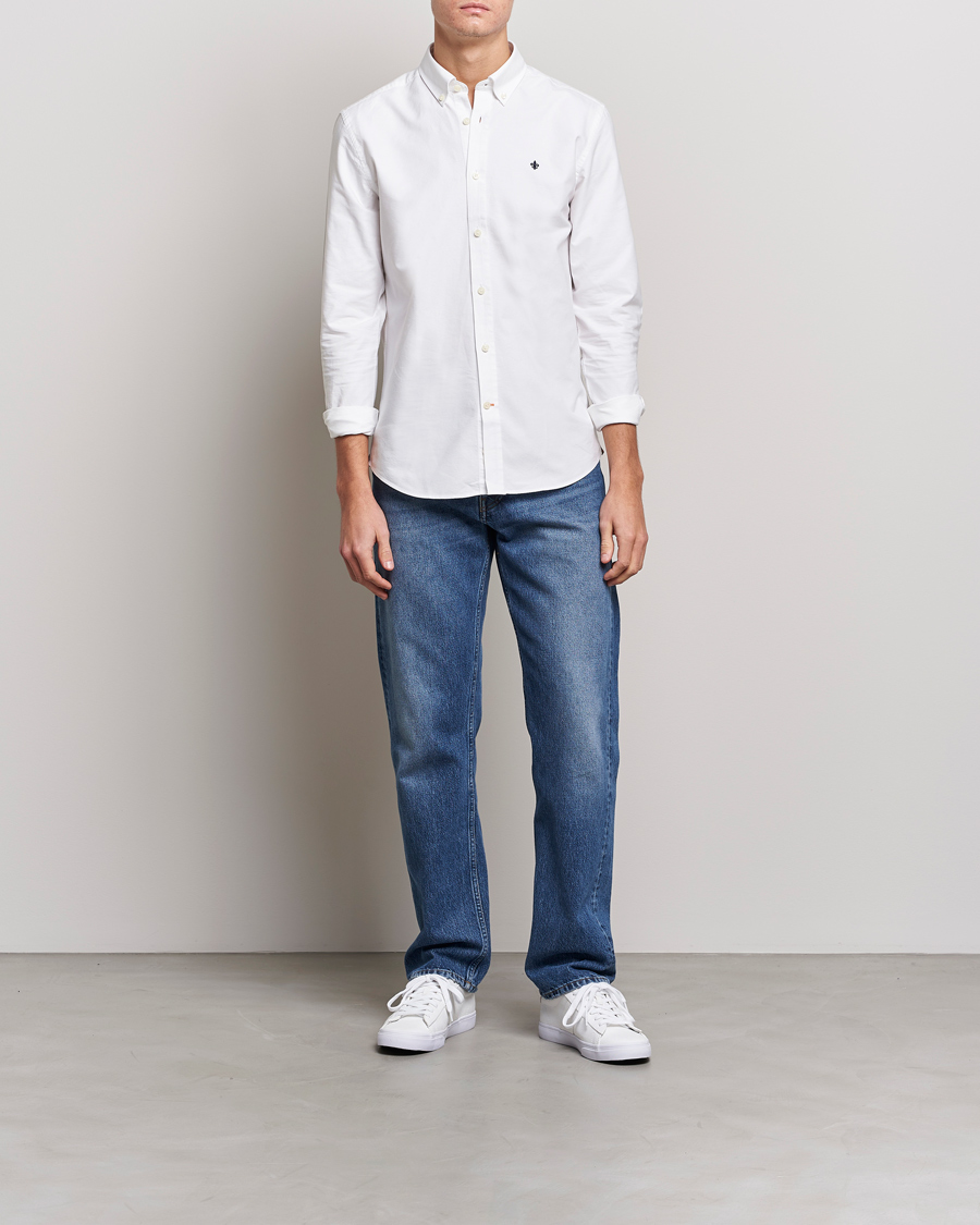 Morris Douglas Oxford Shirt White