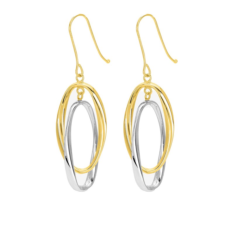 Boucles d'oreilles pendantes Femme - Or 18 Carats