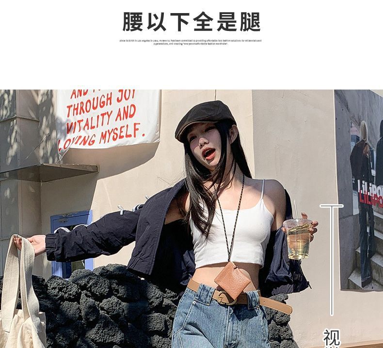 Denimot - High Waist Washed Wide Leg Jeans (diverse designs)