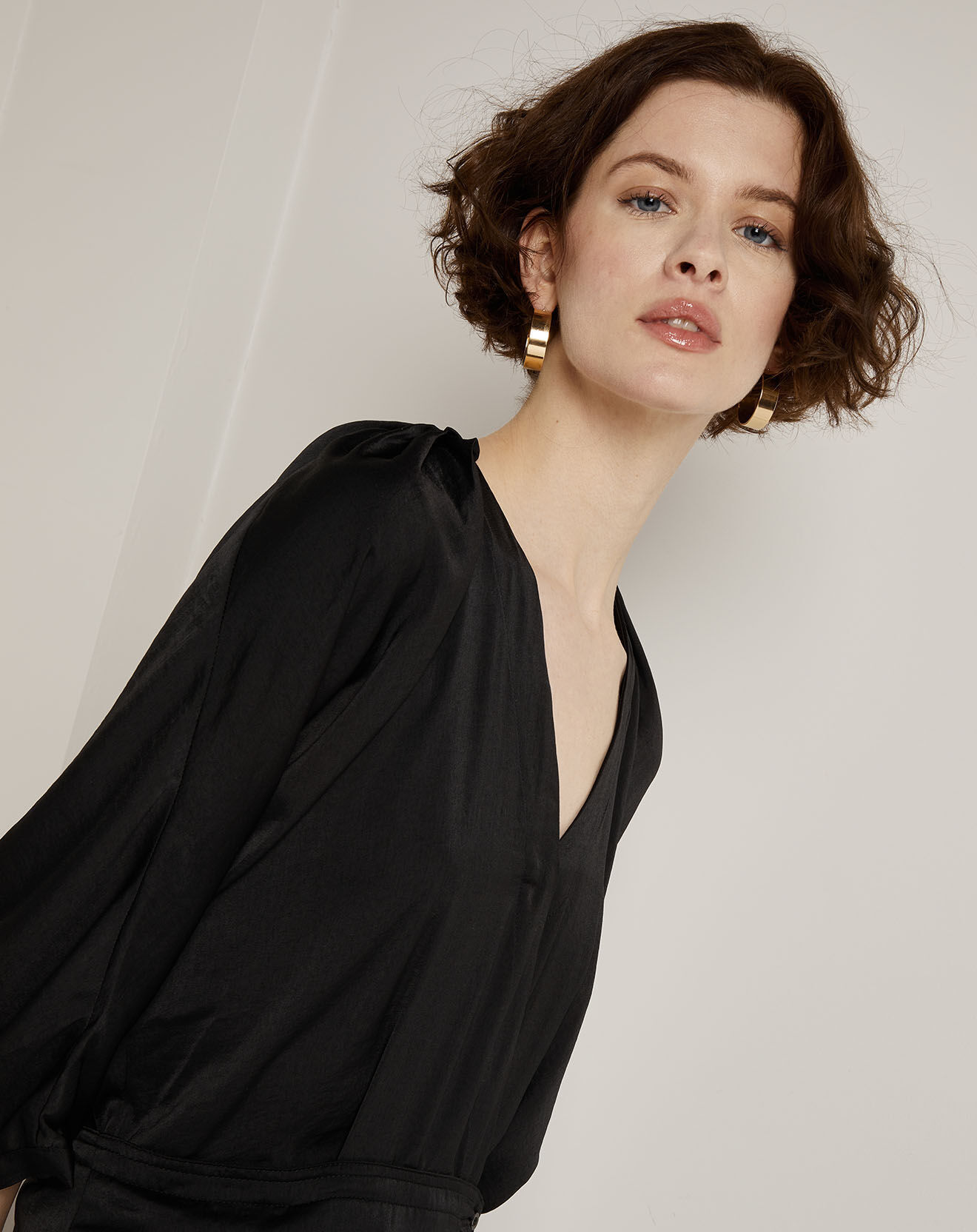 See u Soon Robe satinée Aime noire
