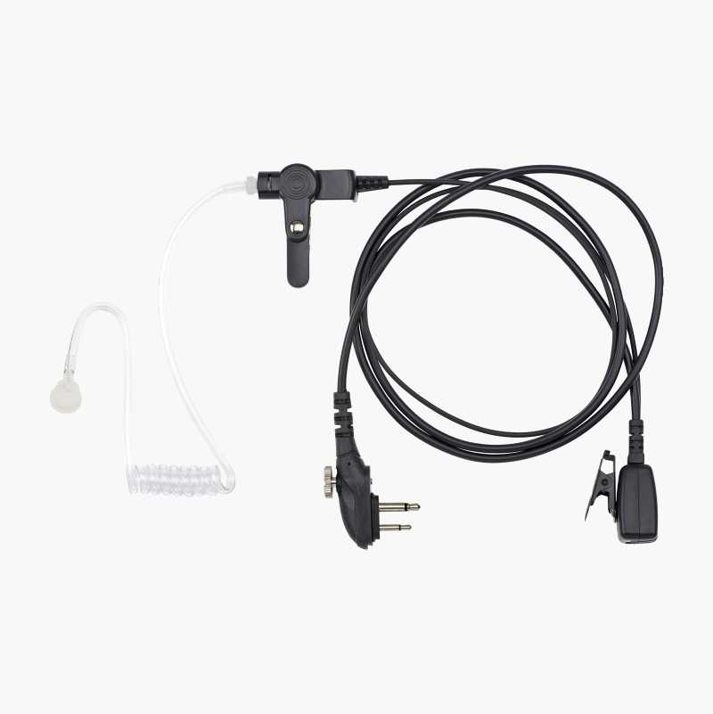 Headset med ørepropp og mikrofon