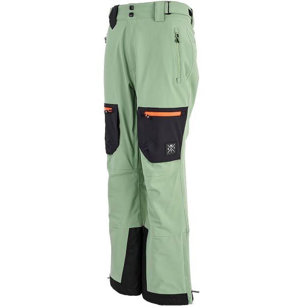 Pantalon de ski WATTS XJIB SAGE/FLUO ORANGE