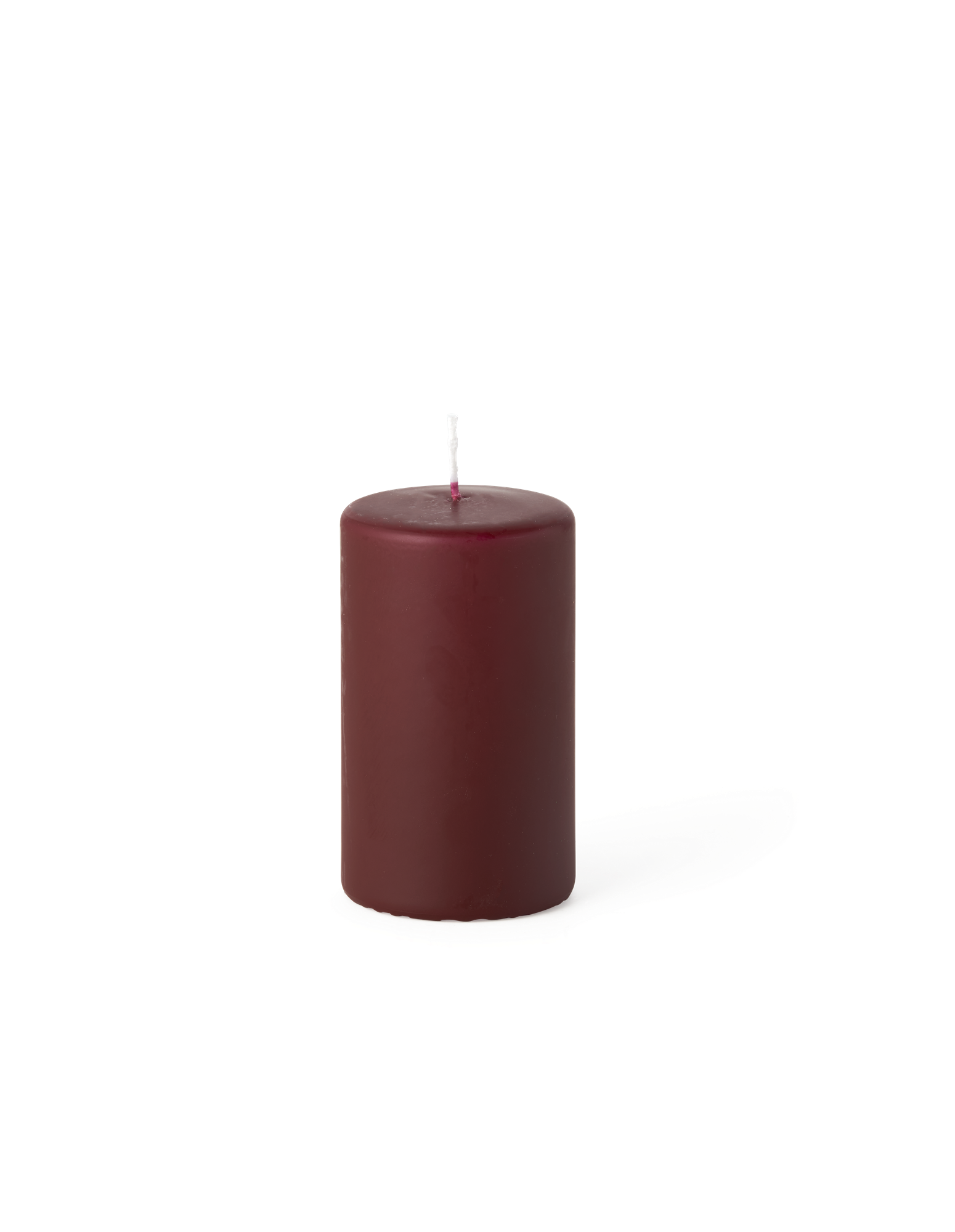 Bloklys 10 cm | Paraffin. 5,7 x 10 cm. | Bordeaux