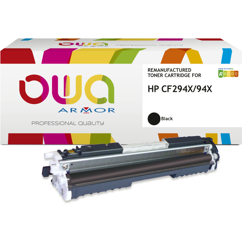 Toner remanufacturé OWA - haute capacité - Noir - pour HP 94X