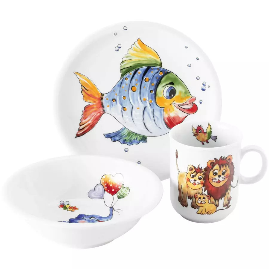 Seltmann Weiden Kindergeschirr Set Compact Bunte Tierwelt bunt