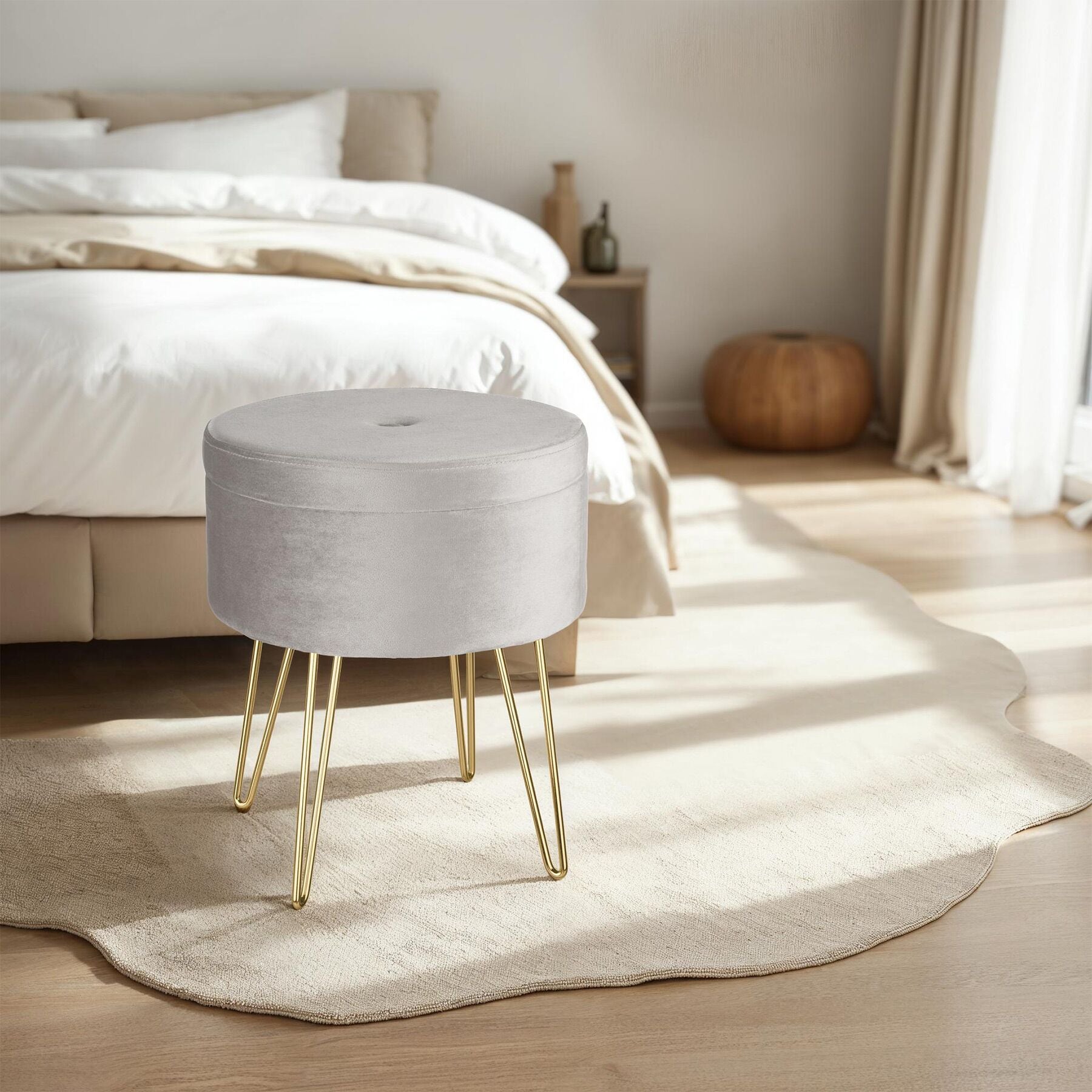 Sitzhocker mit Stauraum Ava
