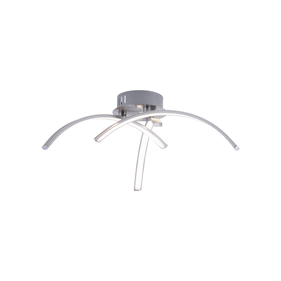 LED-Deckenleuchte Valerie 40x14 cm Alu