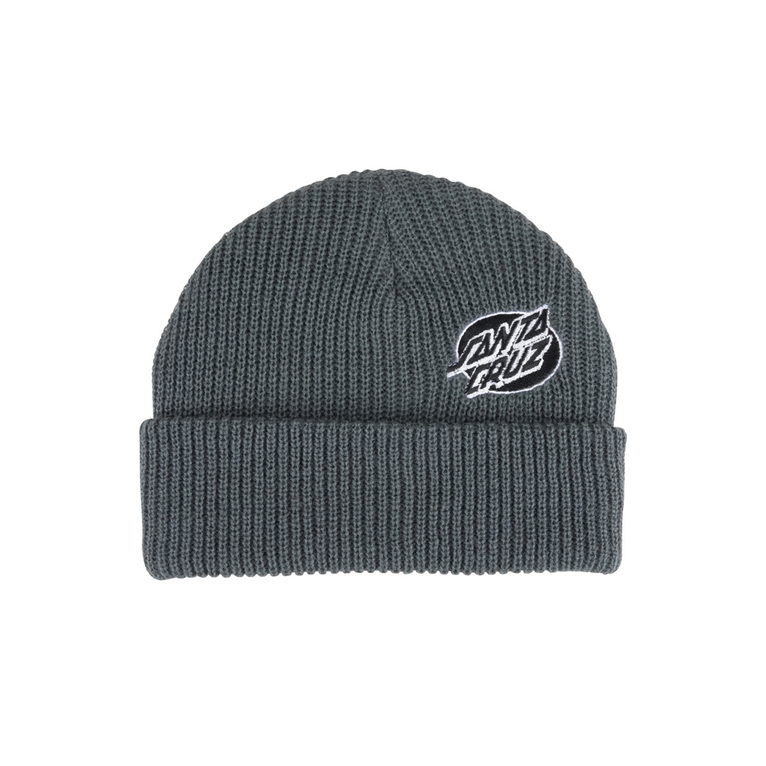 Santa Cruz Mono Lined Oval Dot Beanie Black