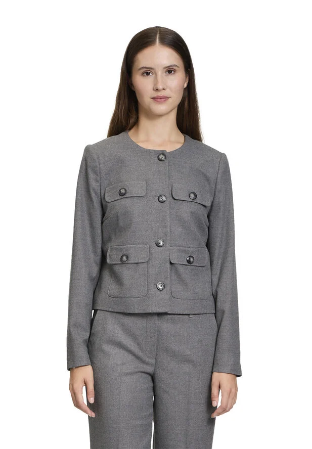 Betty Barclay Blazerjacke Kurz Grå
