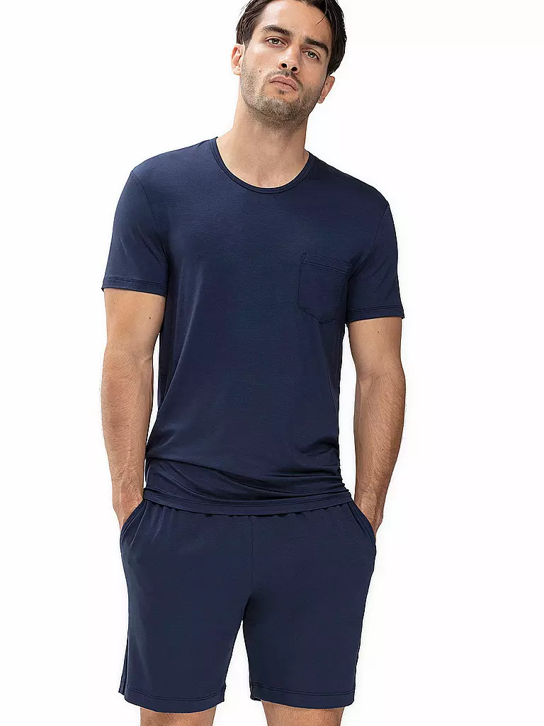 MEY Pyjama T-Shirt JEFFERSON yacht blue blau