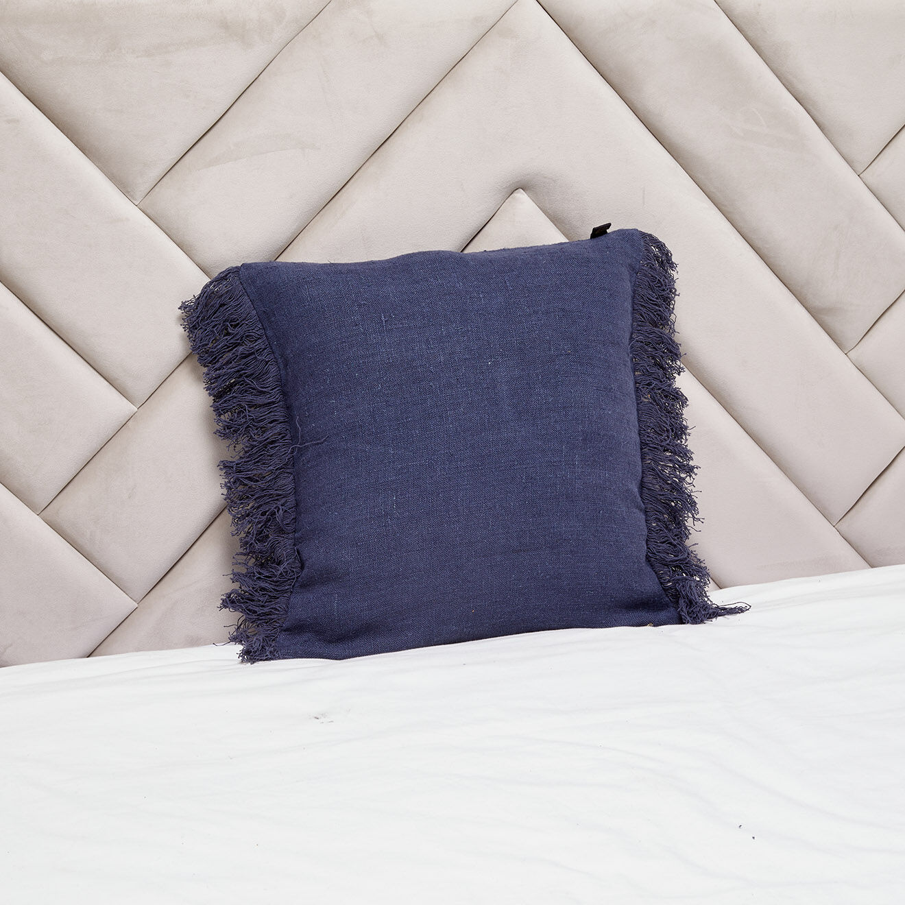 Haomy Housse de coussin 100% Lin Wani denim - 45x45 cm