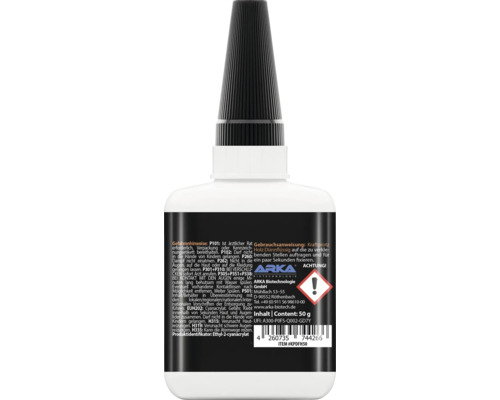 ARKA Kraftprotz Superlijm voor hout, dun, 50 g