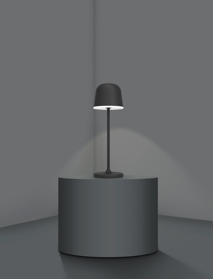 EGLO - MANNERA BORDLAMPE - Sort - Height: 34 cm, Diameter: 11 cm