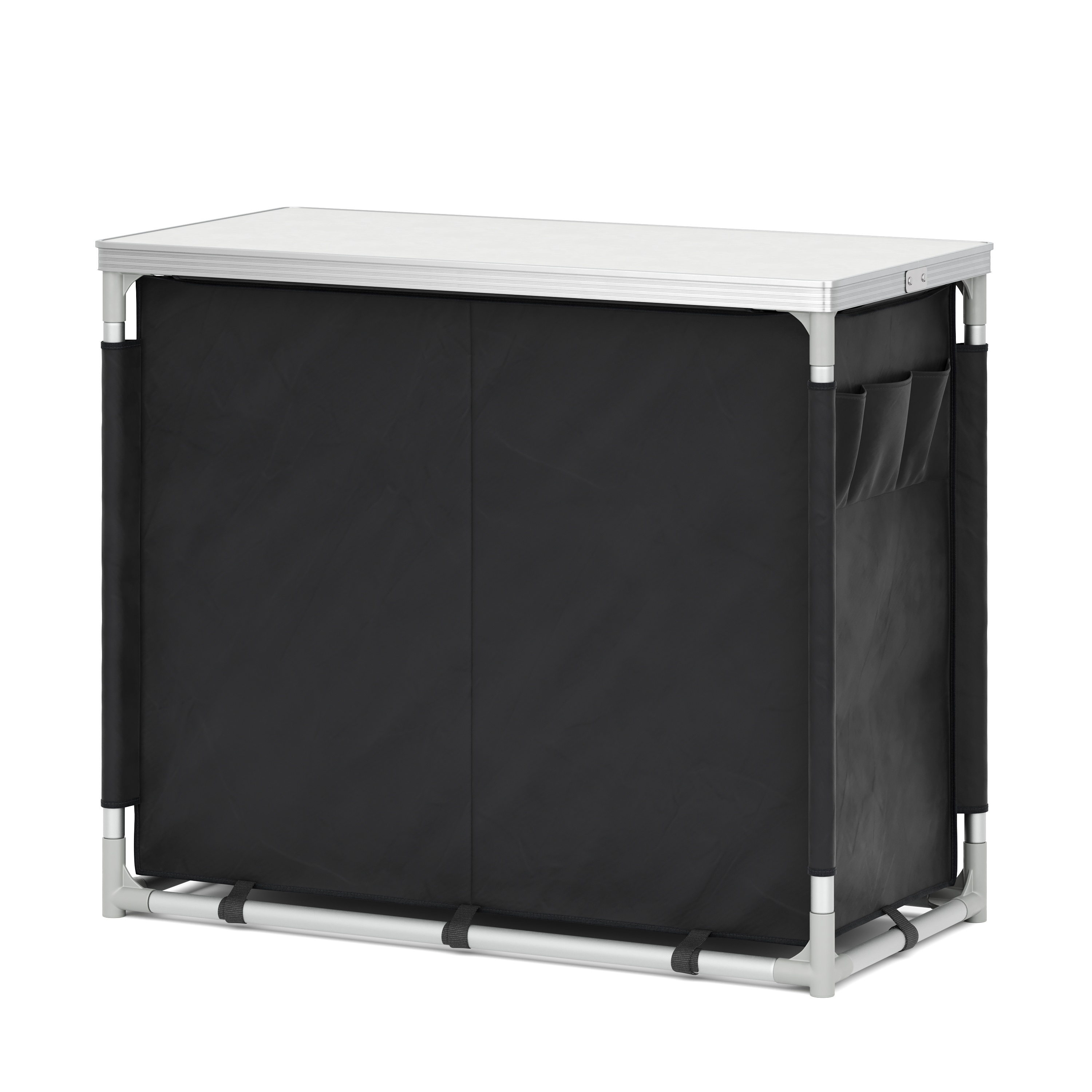 Campingküche schwarz 97 x 48 x 78 cm