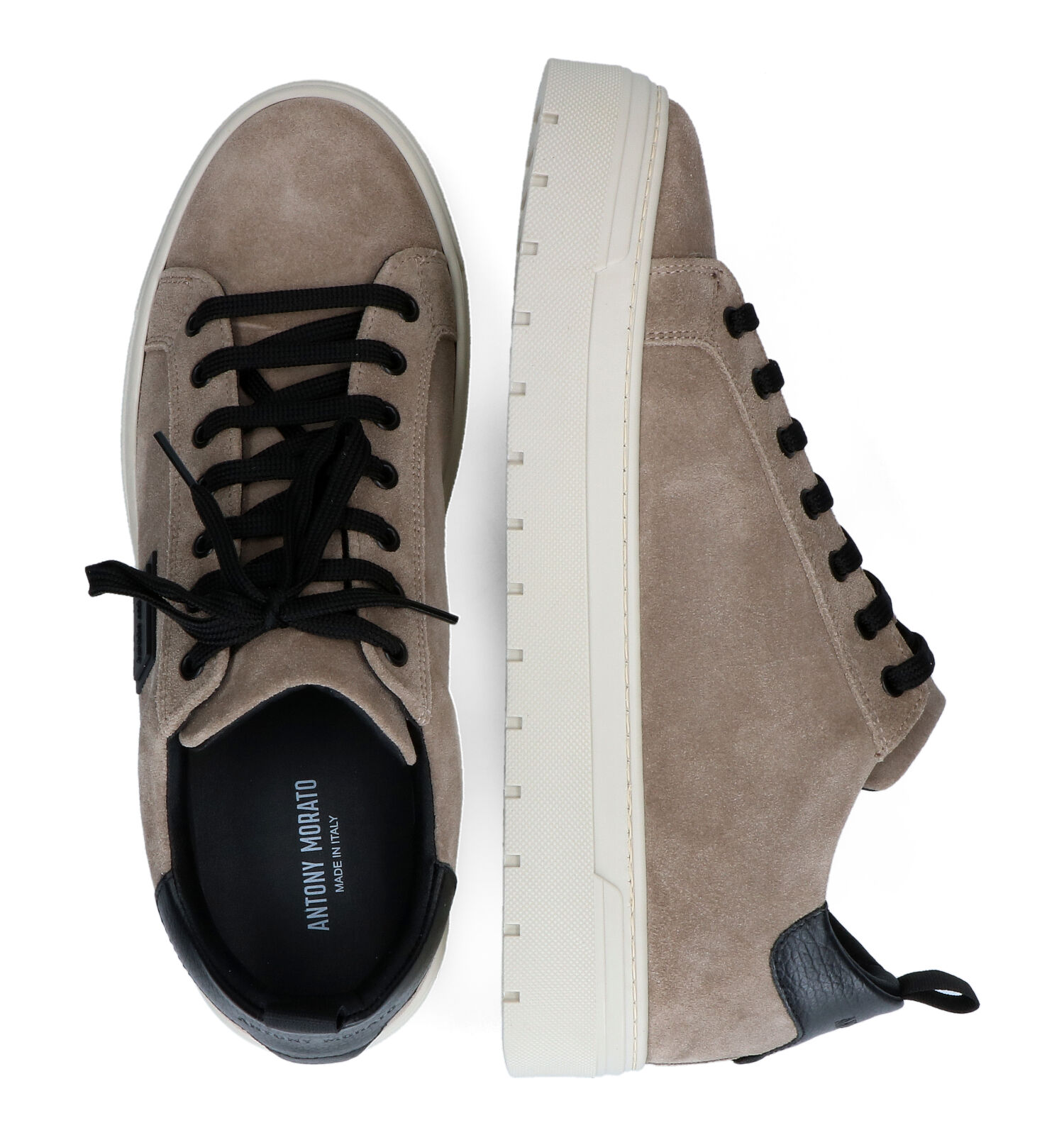 Veterschoenen taupe