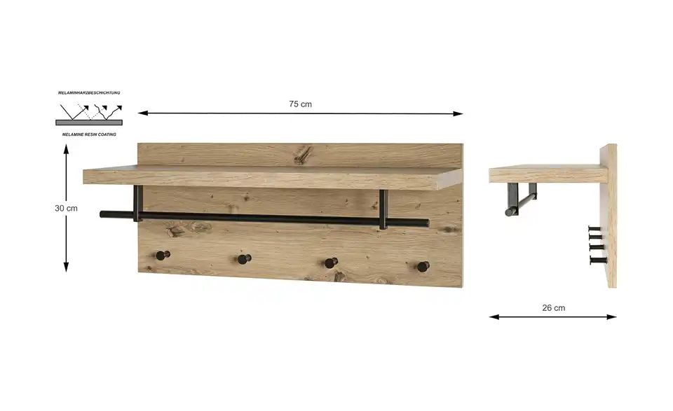 Wandgarderobe Parma